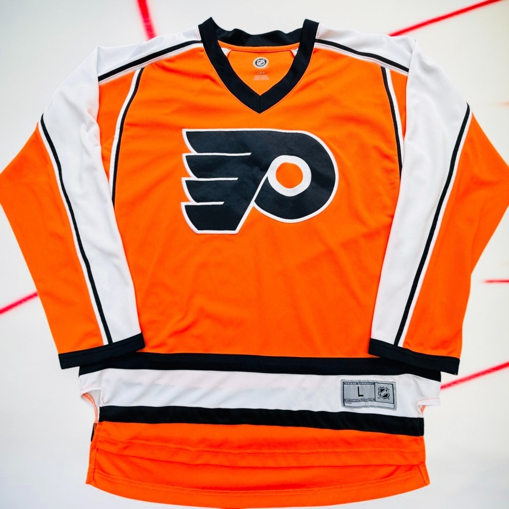 NHL Philadelphia Flyers Regular Season Jersey Mens Sz Large Officially Licensed